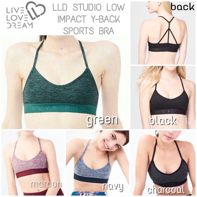 live love dream sports bra