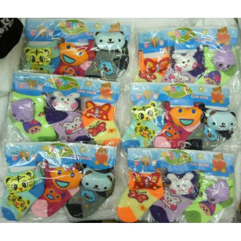 Kaos kaki bayi boneka  evc 3 pcs