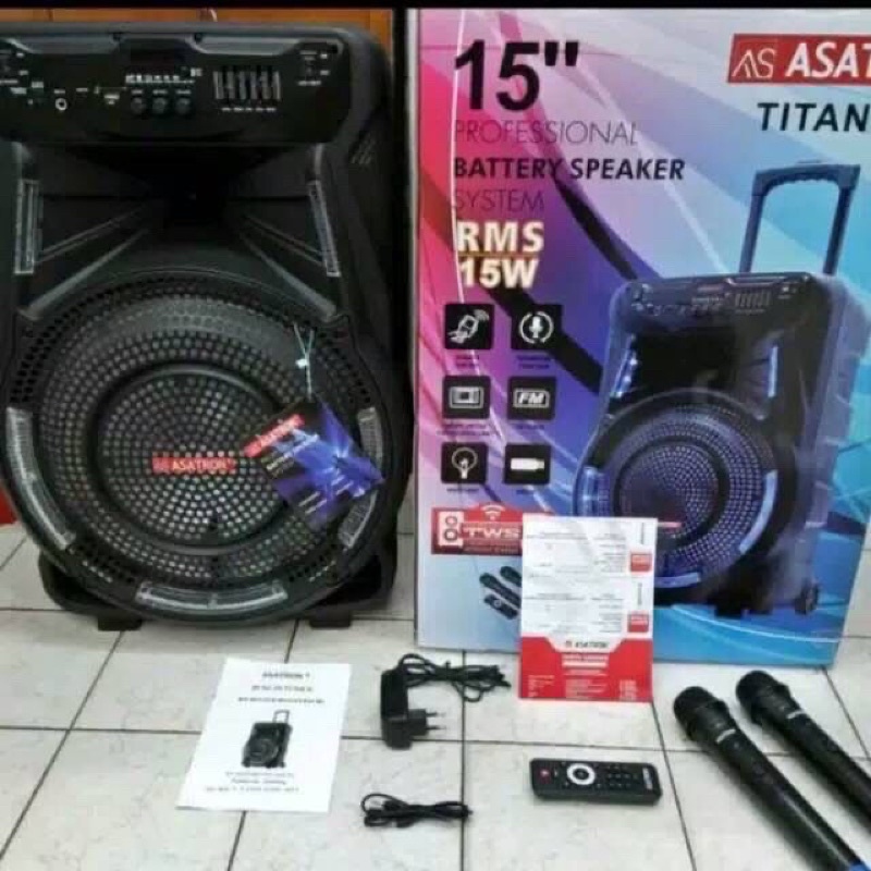 SPEAKER PORTABLE MEETING ASATRON HT 8873 TITANIUM 15”