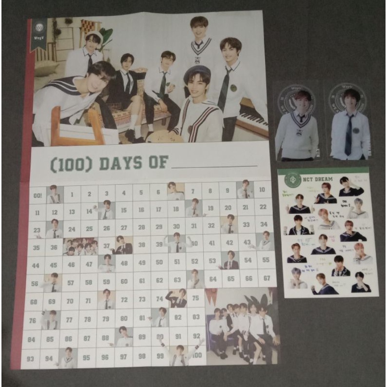 BACK TO SCHOOL B2S NCT 127 DREAM WAYV renjun jaemin ten kun yangyang hello future photocard pc