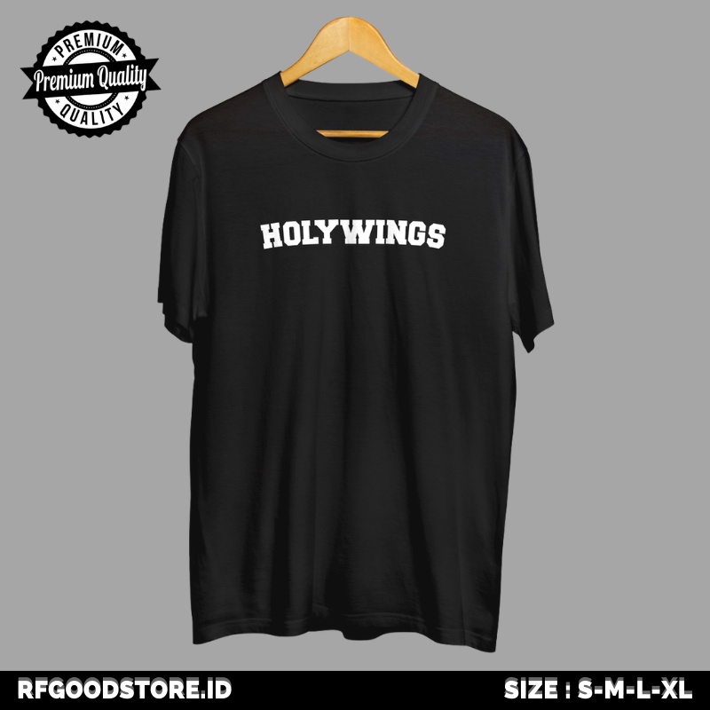 KAOS HOLYWINGS PREMIUM BRAND BAJU TSHIRT DISTRO PRIA WANITA COTTON COMBED 30S MURAH