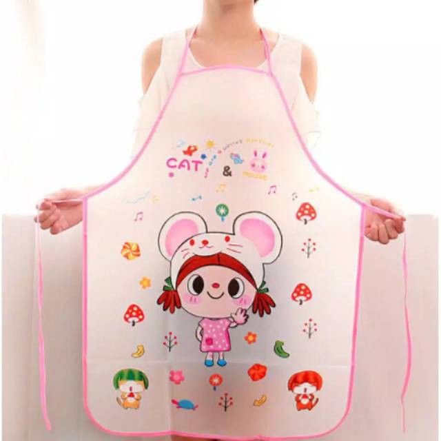 Celemek Dapur Apron Masak Motif Karakter