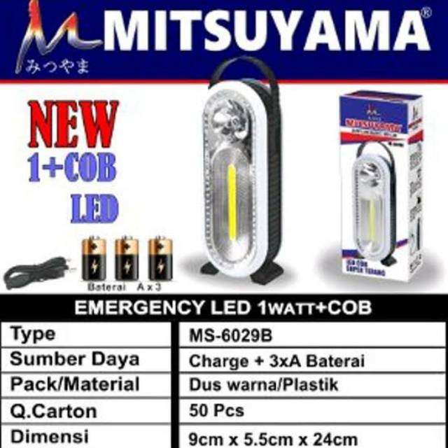 Lampu Emergency LED MITSUYAMA MS-6029B