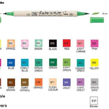 

SALE!! KODE-764 ZIG FABRICOLOR TWIN TC-4000