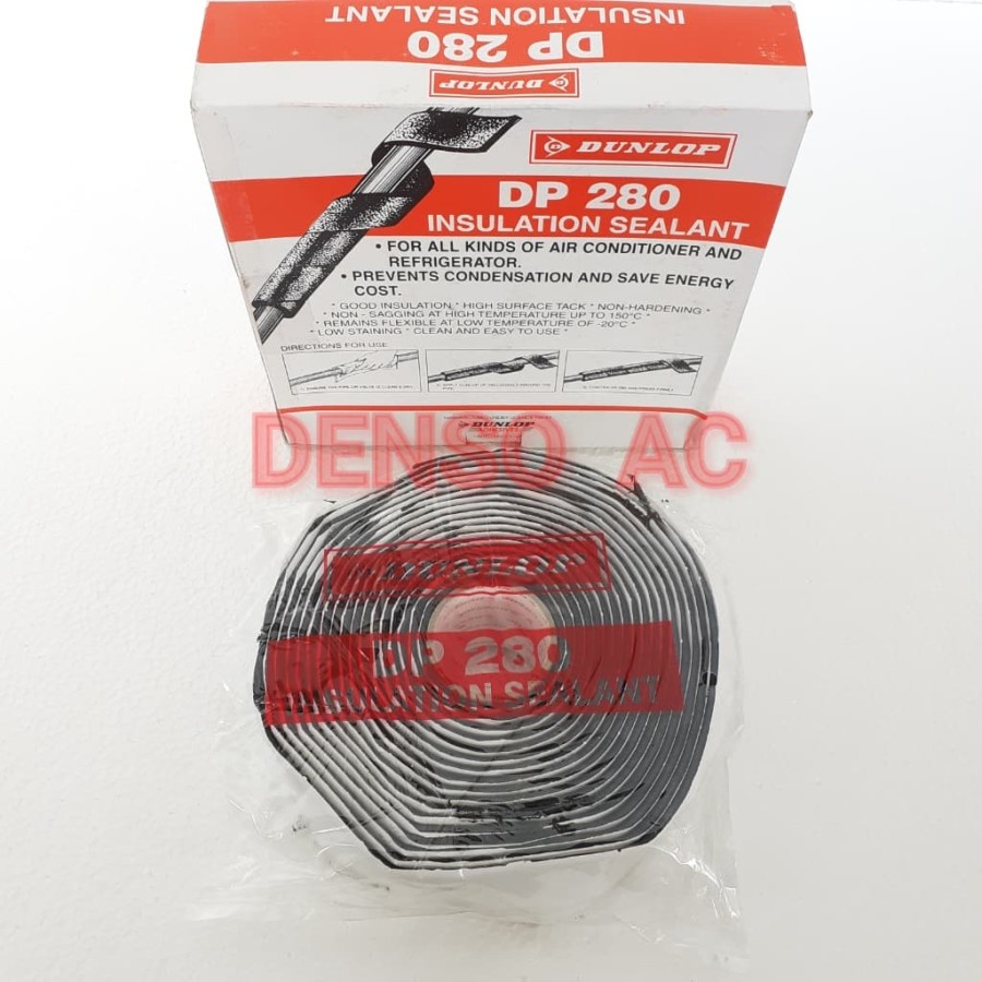 Lem Isolasi Perdam Dodol DUNLOP DP280 DP 280 Isulation Sealant Tape Laberseal AC Mobil Kulkas Ruanga