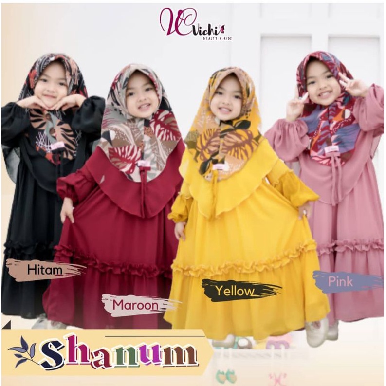 Gamis syari anak ceruty Murah / Gamis syari anak terbaru