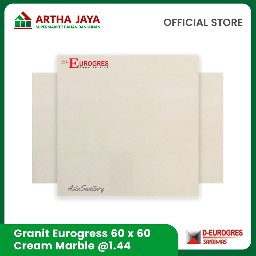 Eurogress Keramik Granit Cream Marble 60 X 60