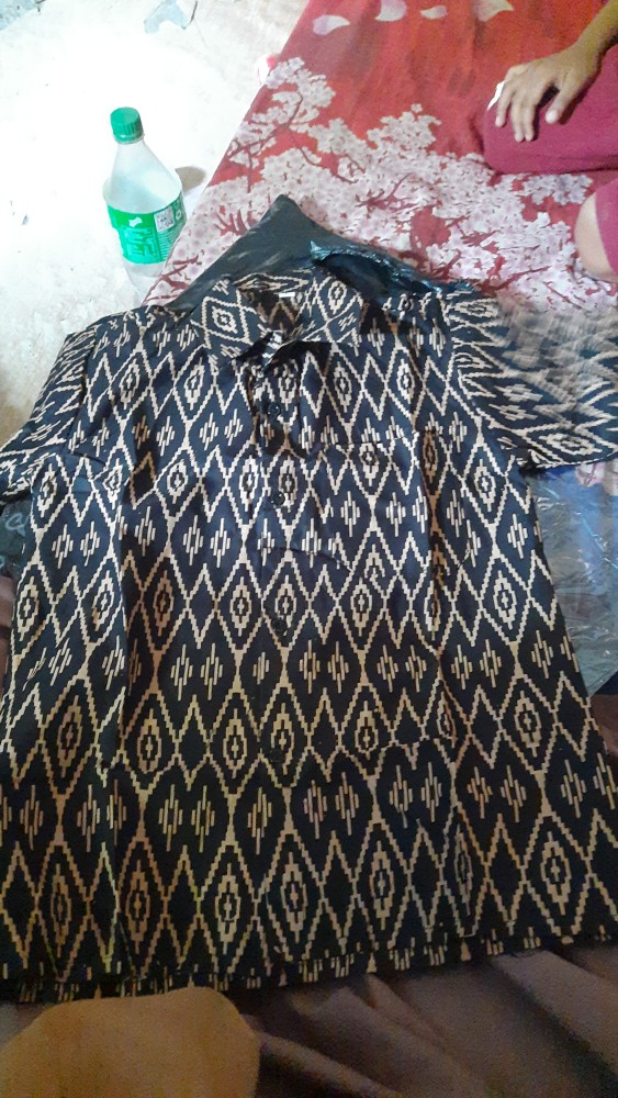 Temukan Kemeja Batik Pria Ppbtk07 Modern Lengan Pendek Casual Trendy Masa Kini Asli Pekalongan