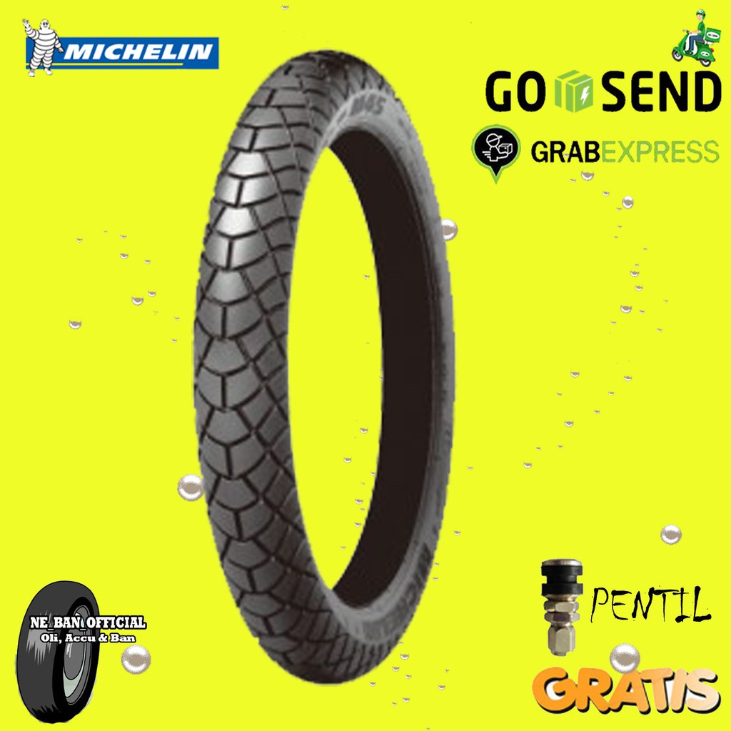 BAN MOTOR DUAL PURPOSE  MICHELIN M45 110/80 RING 14 TUBLESS / TUBETYPE