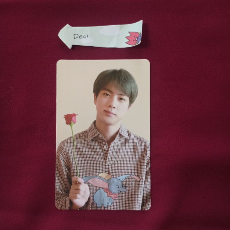 photocard pc seokjin jin bts dvd memories 2019 memo19