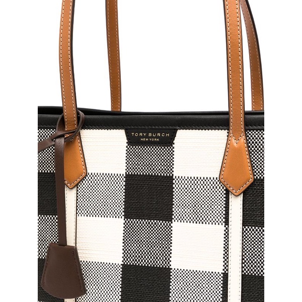 Tory Burch M Perry Gingham Triple Compartment Tote