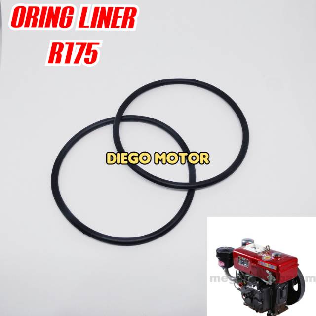 Oring liner karet foring boringan mesin diesel Dongfeng R175