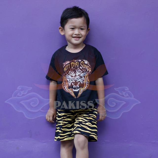 Kaos Anak Setelan Macan Siliwangi - Kaos Macan Padjajaran - Kaos Macan