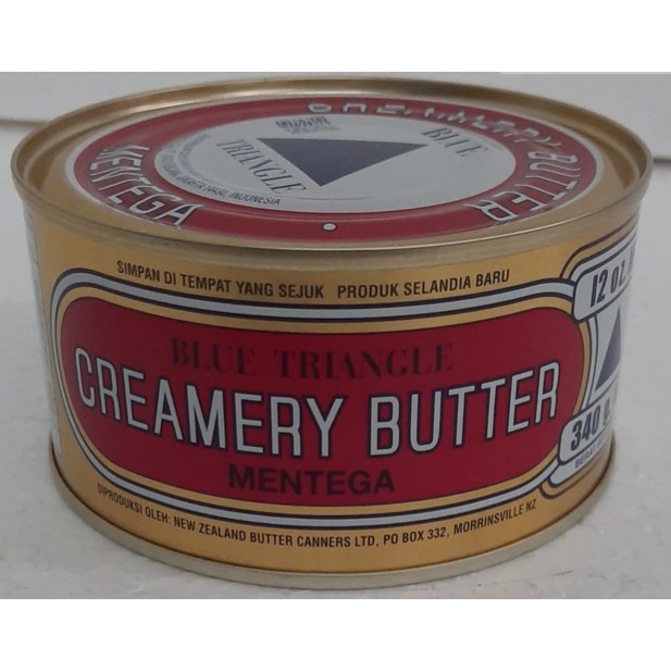 

Mentega CREAMERY BLUE TRIANGLE BUTTER Segitiga TRIANGLE 340gram 340 gr gram