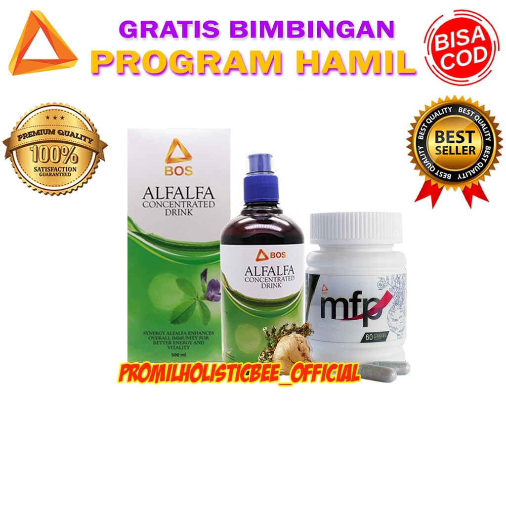 BIG SALE PAKET PROMIL ALFALFA MFP MACA FERTILIZER PAKET PROGRAM HAMIL HERBAL BEE PROMO TERMURAH