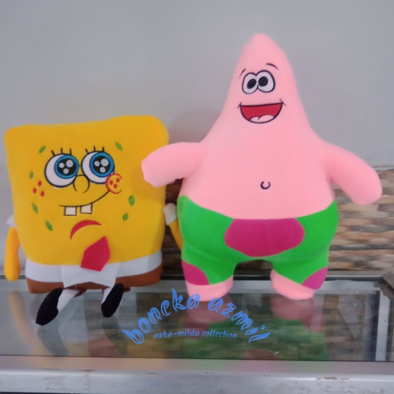 Boneka spongebob/patrick (sepasang) b