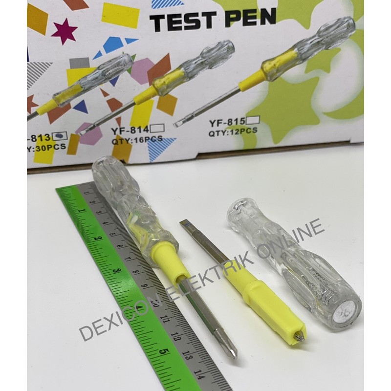 tes pen magnet/4 mm/obeng tes pen/obeng tes magnet plus minus/tes pen 2:1/tespen plus minus/tespen
