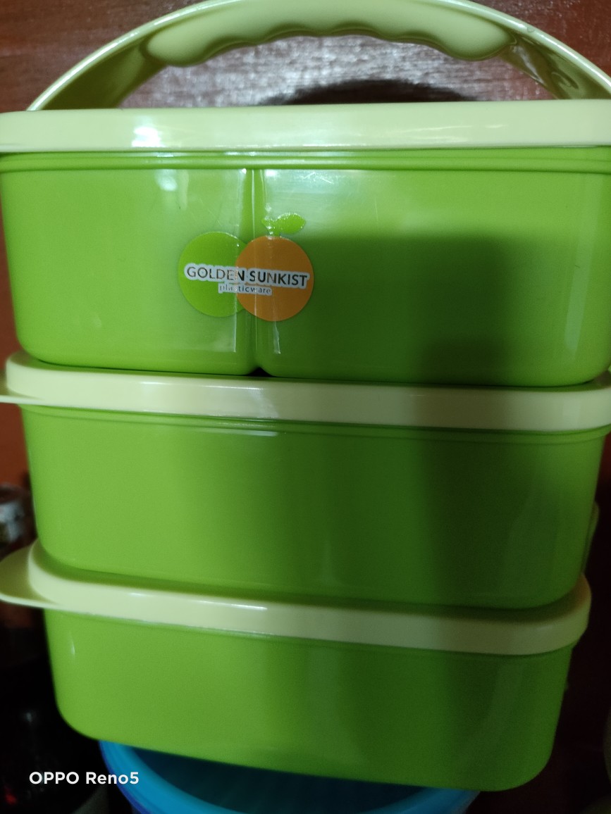 Rumah Gracia - Rantang Plastik Piknik Susun Golden Sunkist