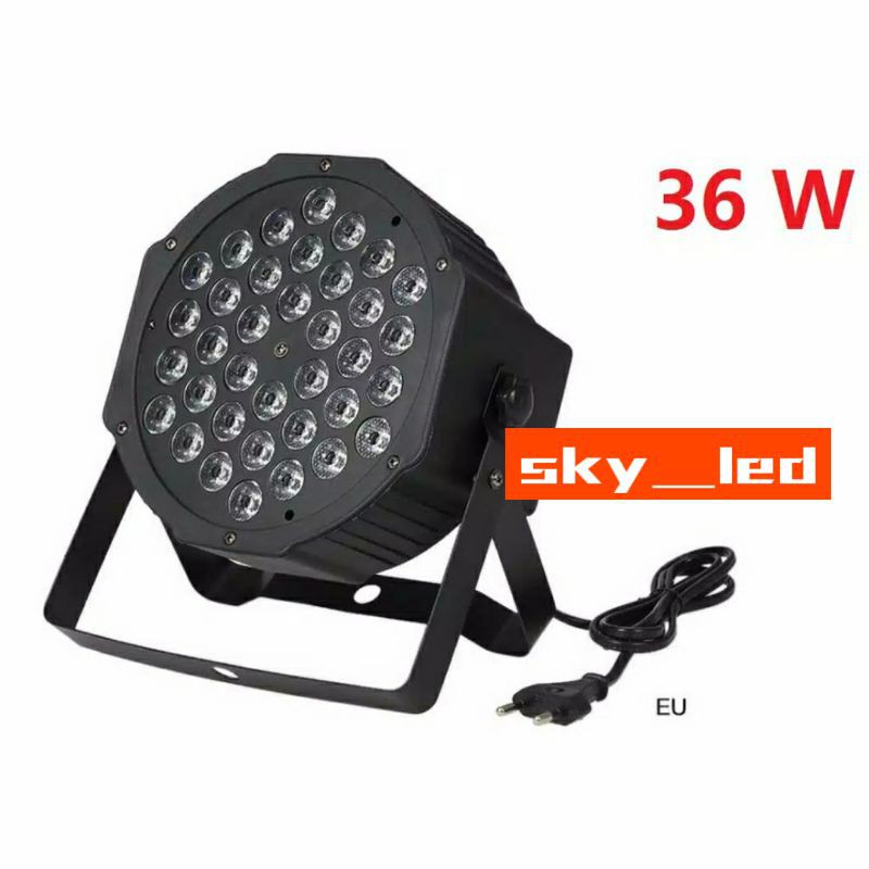 lampu sorot panggung disco 36led /36led/sensor suara/lampu panggung rgb/par light/lampu panggung