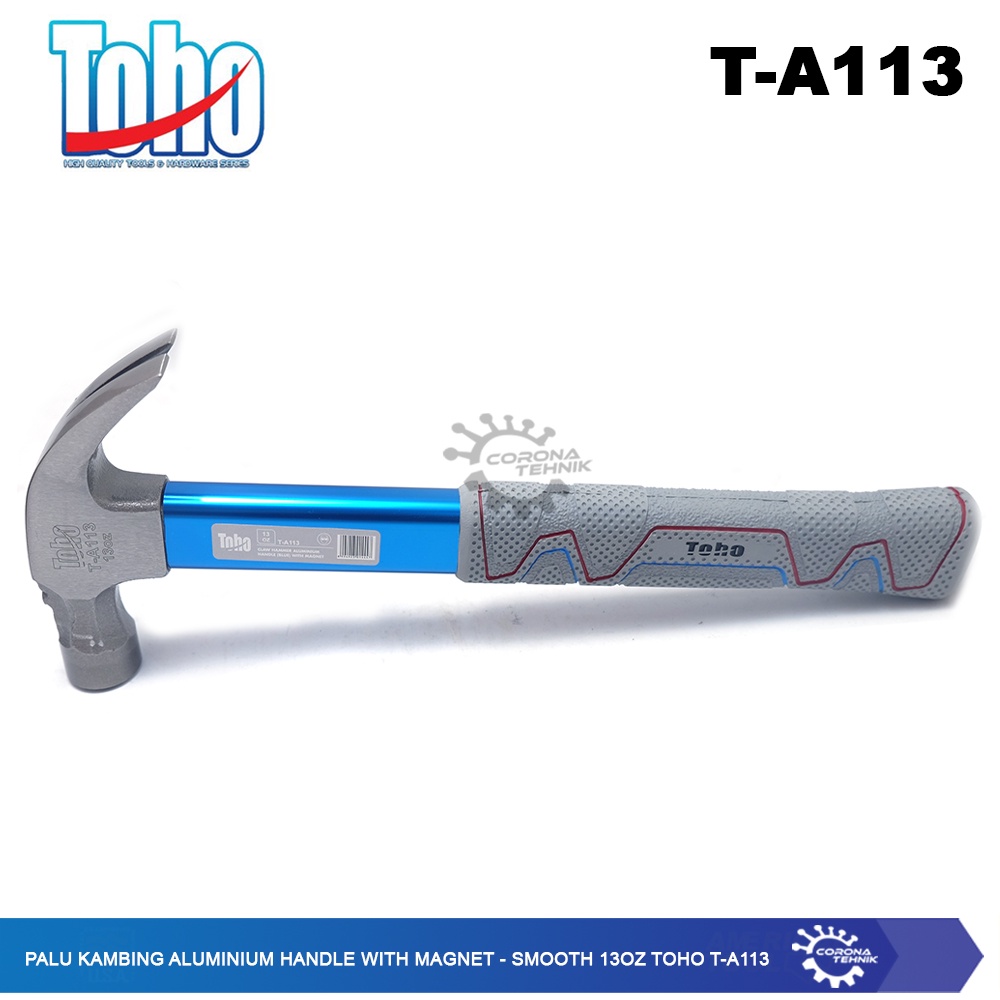 Toho T-A113 - Palu Kambing Aluminium Handle With Magnet - Smooth 13Oz