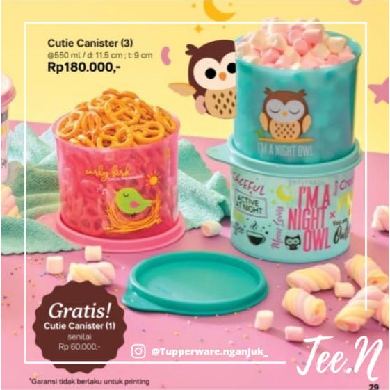 Tupperware Cutie Canister