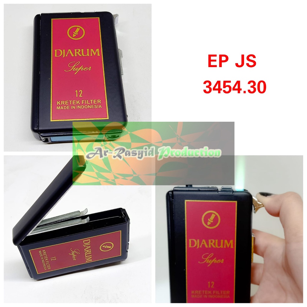 Tempat Kotak Rokok Korek Api Bara RAI Lighter Djarum Super 3454-30