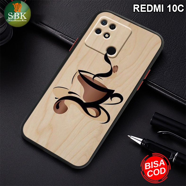 SBK Case - Case COFFEE Xiaomi Redmi 10C - Case Hp Redmi 10C - Kesing Hp Redmi 10C - Casing Hp Redmi 