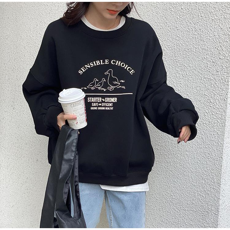 SENSIBLE CHOICE SWEATER WANITA - CREWNECK TEBAL TERLARIS