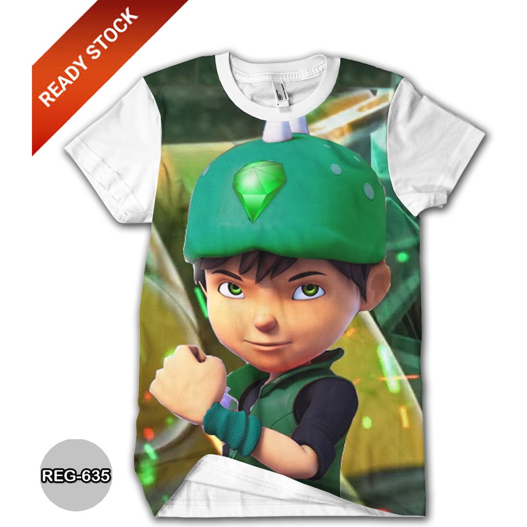 Kaos Boboiboy Golem Crystal Baju Anak Boboiboy The Movie 2 #REG-635