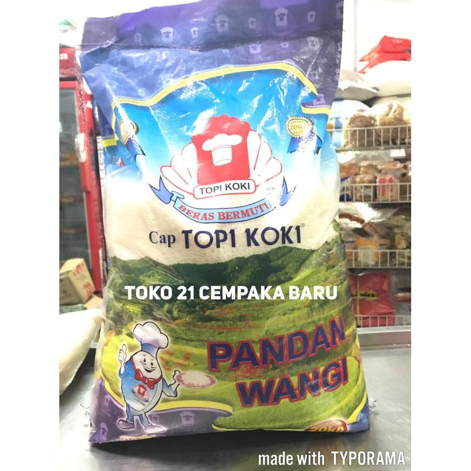 

Beras Cap Topi Koki Pandan Wangi 20KG FULL Asli Putih Enak 20 KG Murah