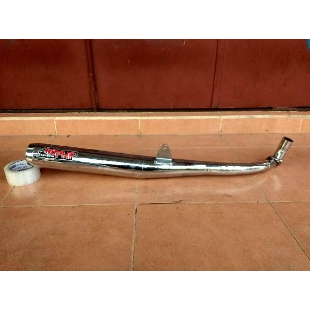 knalpot standart racing force 1 / fiz / fizr bambu chrome