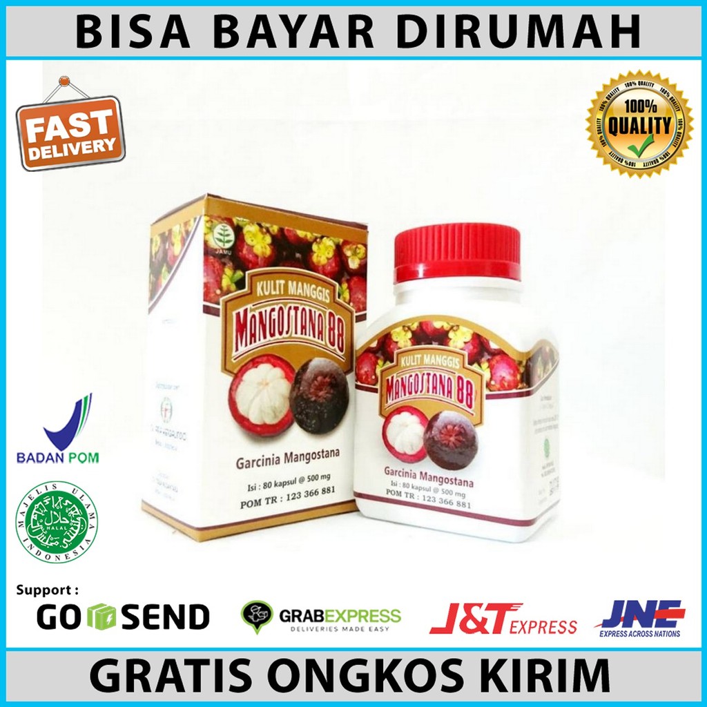 

obat kolesterol ampuh / obat kolesterol / kapsul Kulit Manggis Mangostana 88 Herbal/alby_herbal_jaka