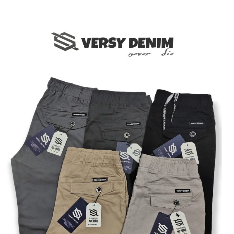 celana panjang chinos pinggang karet premium original versy