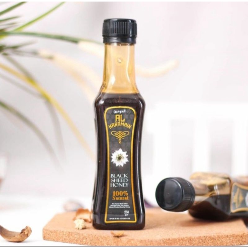 

Rasa Manis Plus Bisa Sebagai Obat, Madu Arab Pure Blackseed Honey , AL HARAMAIN 250Gr, Madu murni import berkualitas dari Mesir yang merupakan madu .