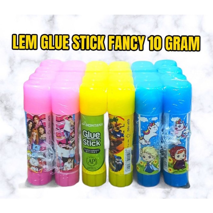 Lem Serbaguna Motif Karakter / Lem Stik Putar Anak / Glue Stik Karakter / Lem Stick / Lem Kertas