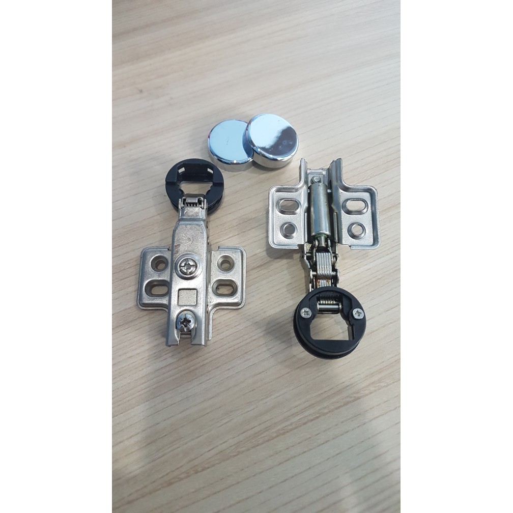 Engsel Kaca Engsel Sendok Kaca Slow Motion Soft Close Hidrolik Chrome  LURUS SETENGAH FULL BENGKOK