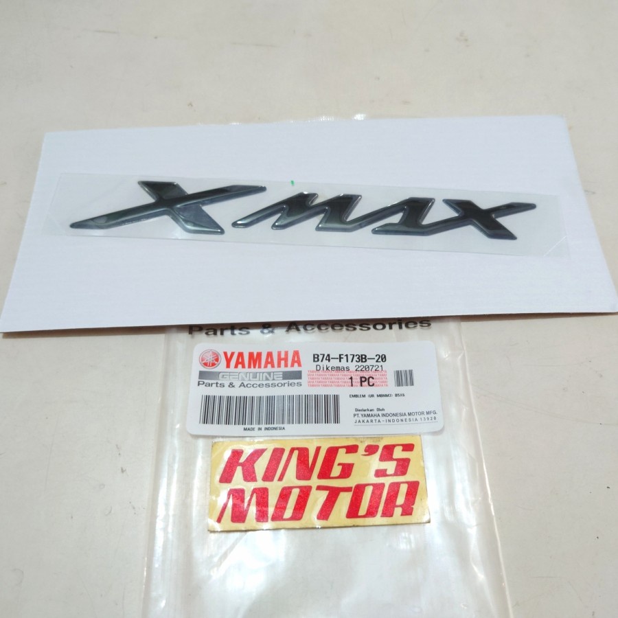 EMBLEM LOGO YAMAHA XMAX X-MAX HITAM B74-20 ASLI YAMAHA