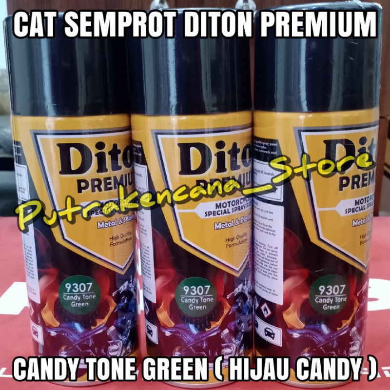 CAT SEMPROT DITON PREMIUM - CANDY TONE GREEN - HIJAU CANDY - PYLOX PILOK SAMURAI