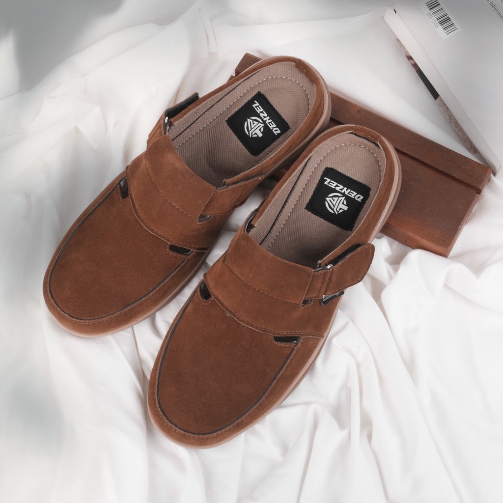 DENZEL DZ 090 Sepatu Sendal Pria Bustong Men Sandals Coklat - SEPATU PRIA - SANDAL PRIA