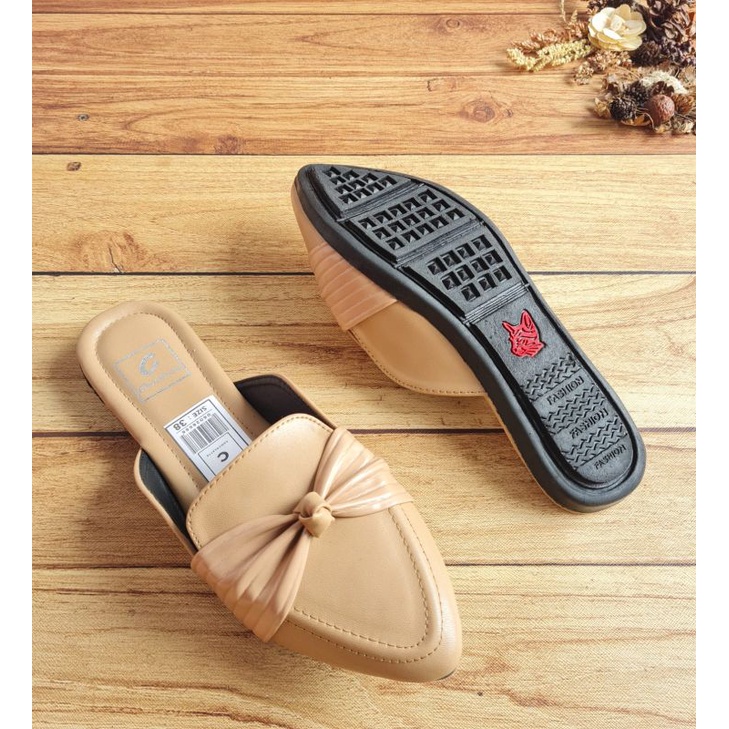 ABBUSHOES UR 03 flat shoes mules pita cabaret sol karet 1cm