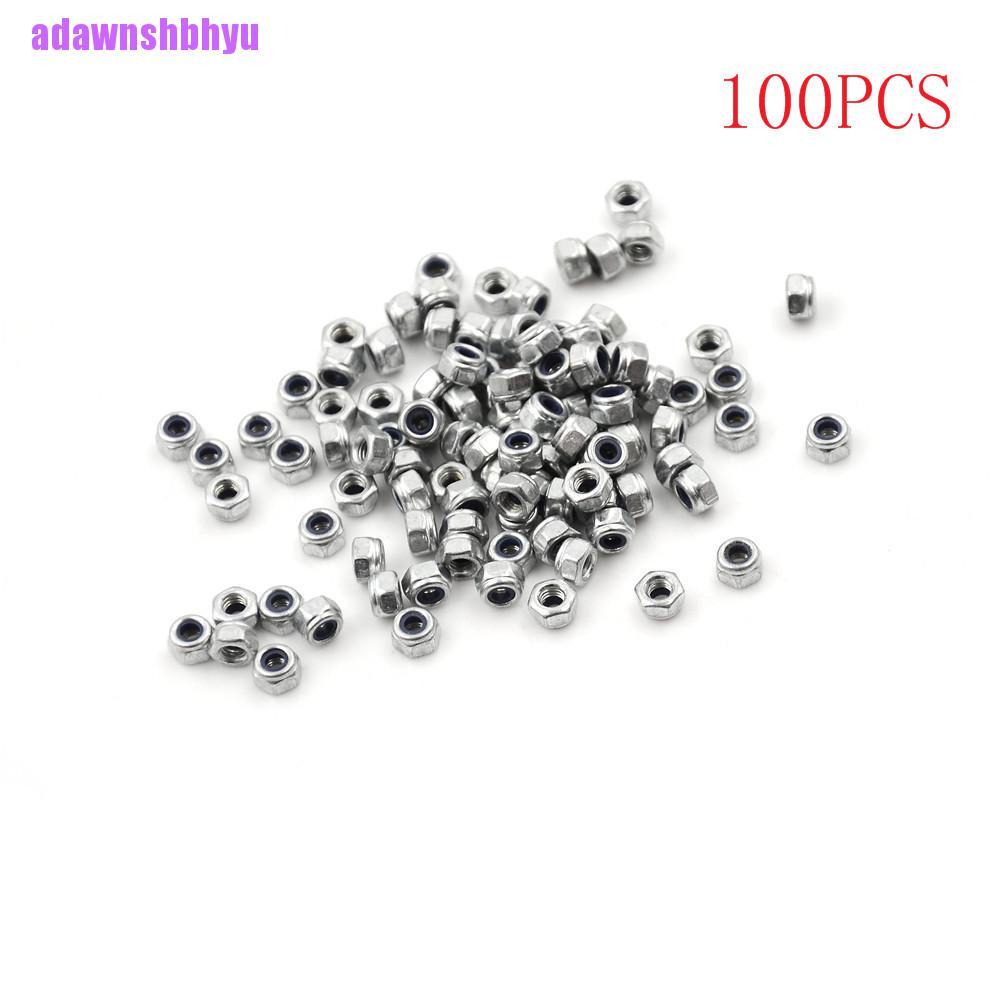 100 Pcs Kunci Hex Bahan Nilon Stainless Steel Ukuran M3X0.5Mm