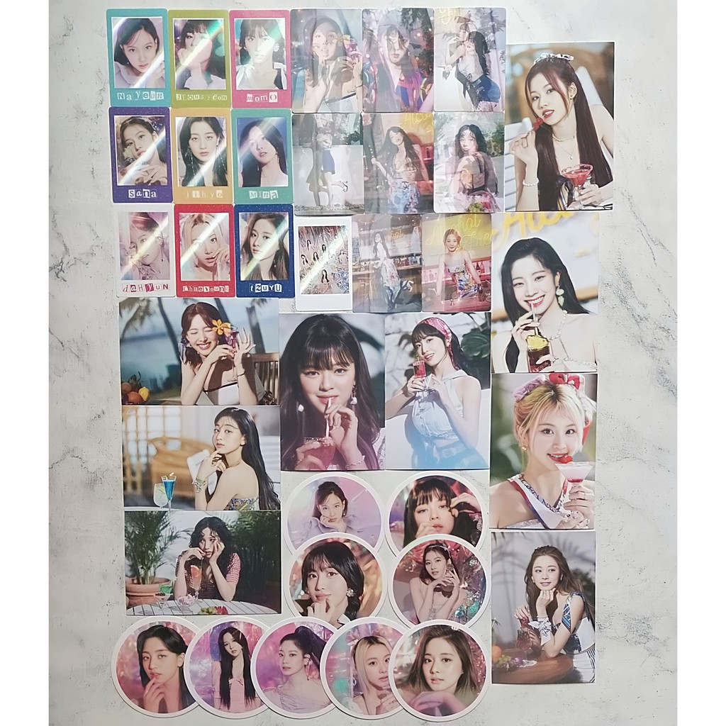 (READY) TWICE - TASTE OF LOVE LENTICULAR PHOTOCARD TASTING CARD COASTER CARD BENEFIT CARD WITHDRAMA