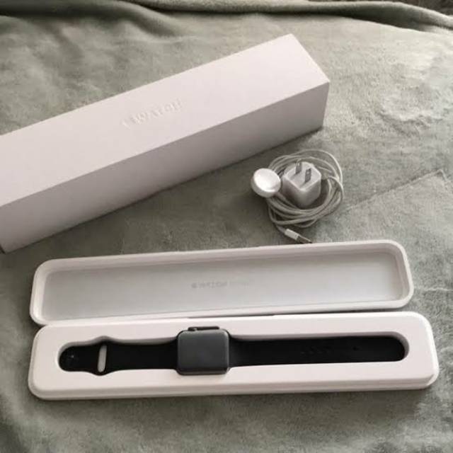apple watch 38mm s gry al blk sport
