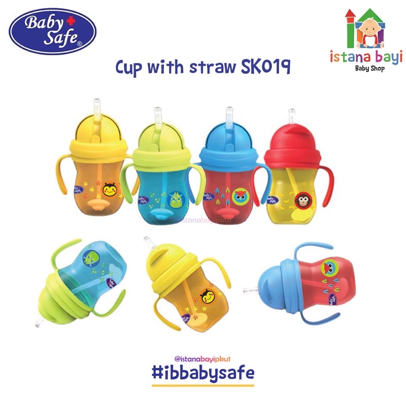 Baby Safe Training Cup with Weighted straw 250 ml - Botol minum anak jp019/sk019