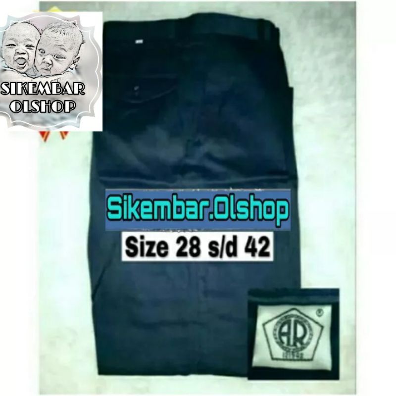 Celana PDH Satpam Security Dishub Biru Dongker Merk AR. Kualitas Terbaik 
