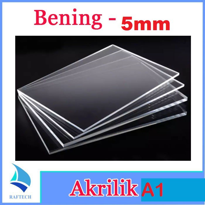 Akrilik / Acrylic A1 Tebal Bening 5 mm Acrylic Marga Cipta