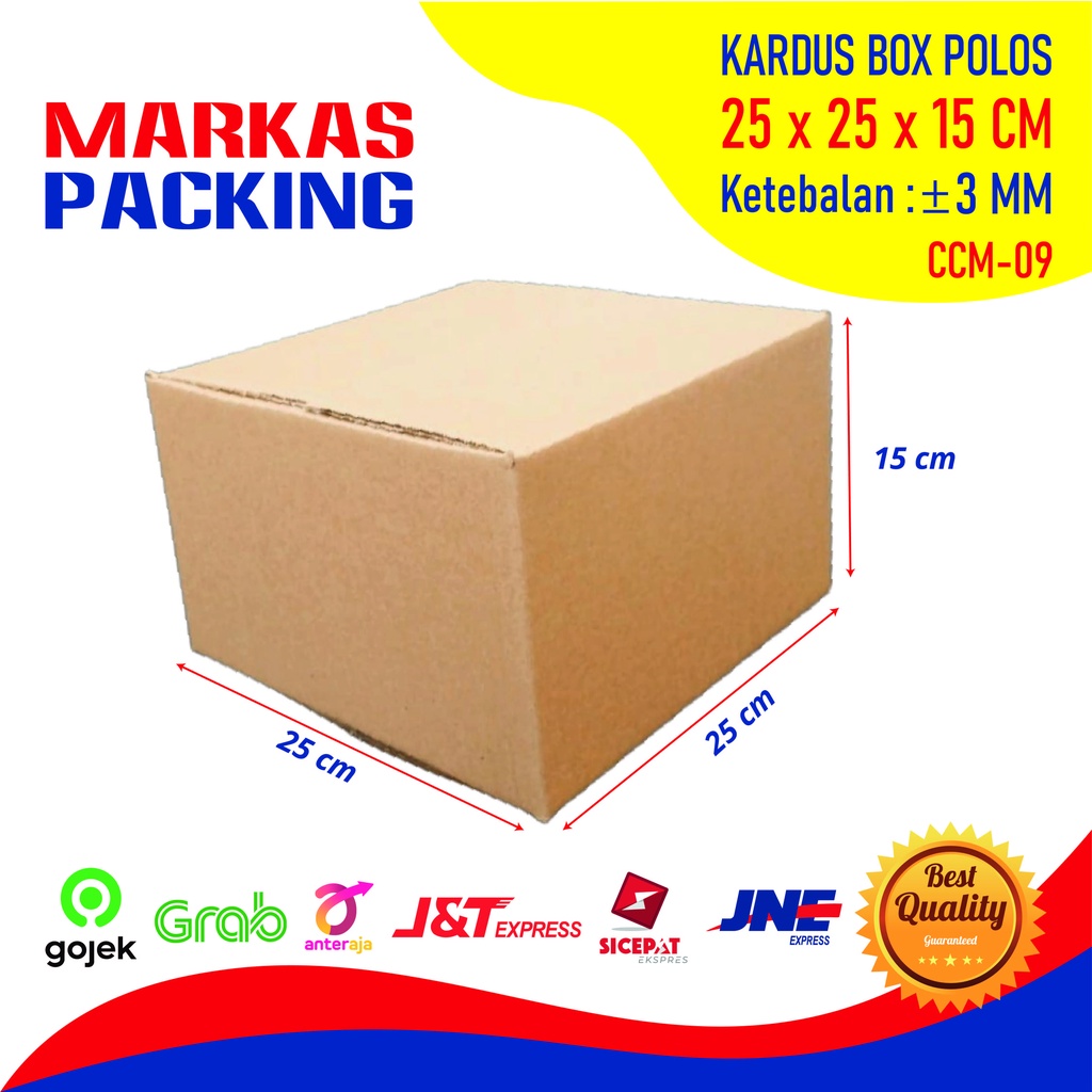

Kardus Karton Box 25x25x15 CM Kotak Dus Packing Polos