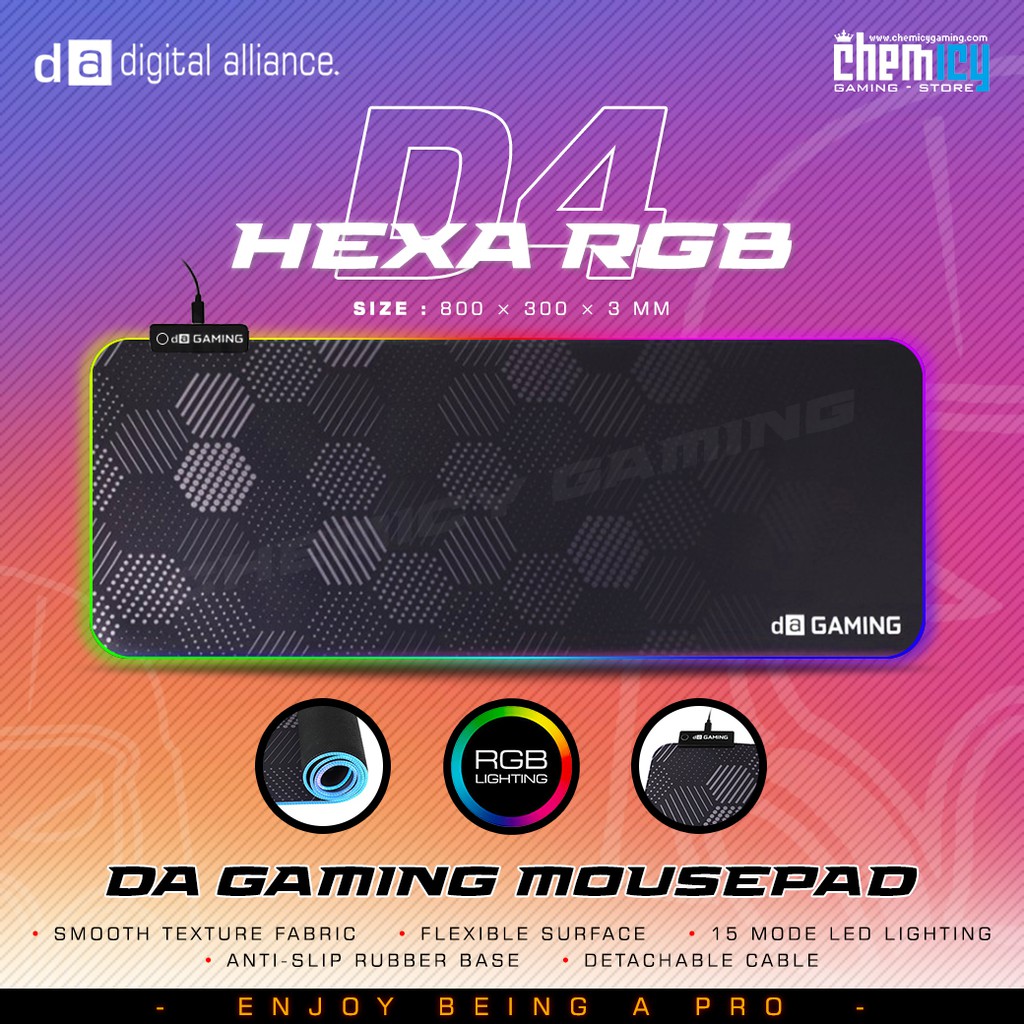 Digital Alliance D4 Hexa RGB Gaming Mousepad