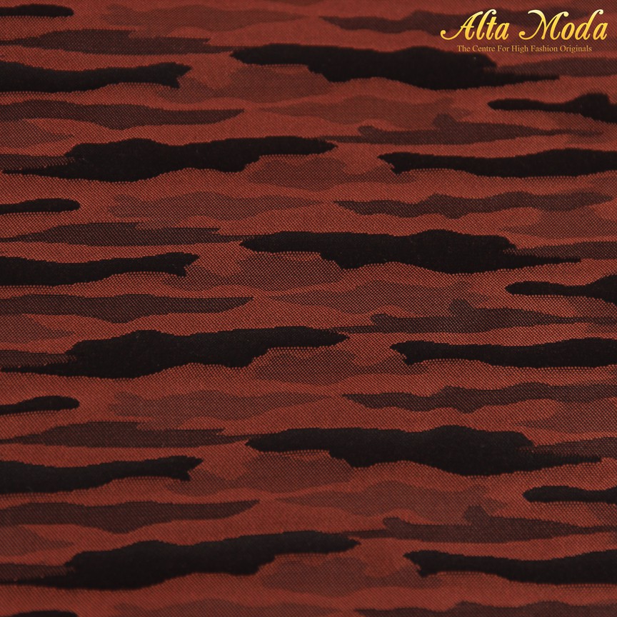 

Alta Moda Jacquard Zebra Pattern Black And Orange (1M)