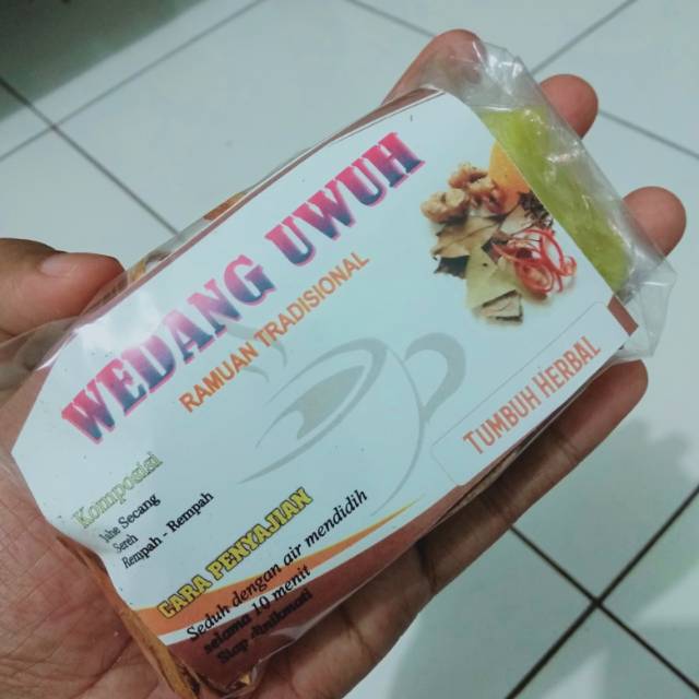 

Wedang Uwuh lengkap gula batu